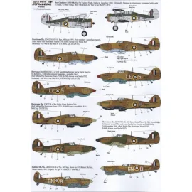 Sold out, to be reprinted. The Battle for Malta RAF (12) Gloster Gladiator N5519/R 1940; Hawker Hurricane Mk.IIa Z2403 GL-P 185